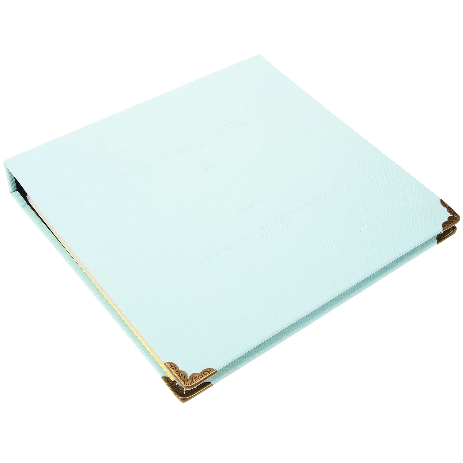 

1pc Ticket Collection Book Premium Receipt Organizer Storage For Photos Tickets Receipts Home Office Use Light Green