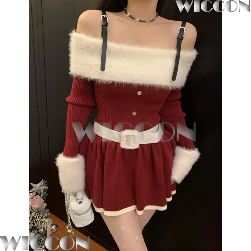 2026 عيد الميلاد فستان أحمر لعبة أنيمي تأثيري حلي حمالة تنورة قصيرة مثير ملابس امرأة ساخنة كوس دعوى مهرجان الهالوين #1