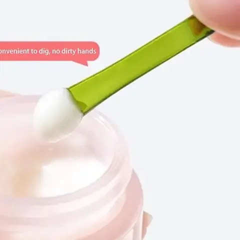 Bastone da massaggio a rullo a doppia estremità Applicatore per crema per gli occhi Spatola cosmetica Antirughe Cucchiaio per il viso Strumento per la cura della pelle del viso in lega