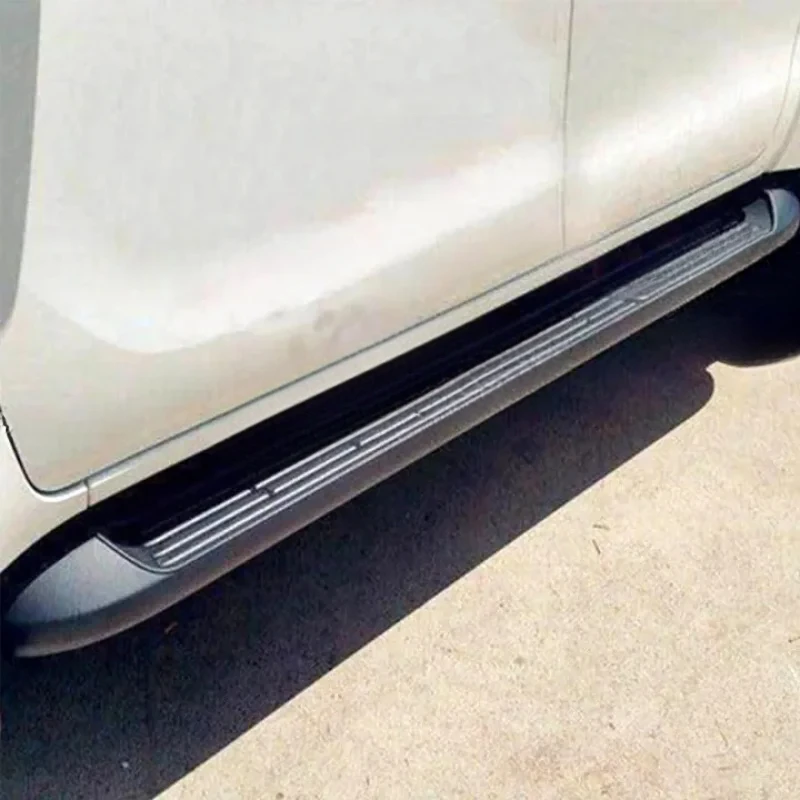 High Quality 2PCS Heavy Duty Fixed Side Step Bars Fit Hilux 2015-2024 In Stock Auto Accessories