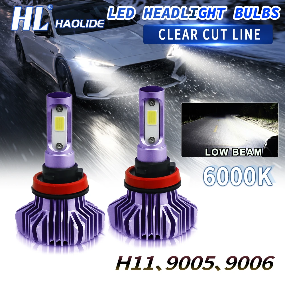 Mini H11 9005 9006 LED Car HeadLight Lamp for Atuo Diode Lamps Hi Low Beam for Cars Led Bulb Motocycle SUV Driving Light 12V 24V