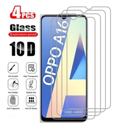 For OPPO A16 A16s A15 A17 A18,2/4Pcs Protection Glass Tempered Screen Protective Cover Film