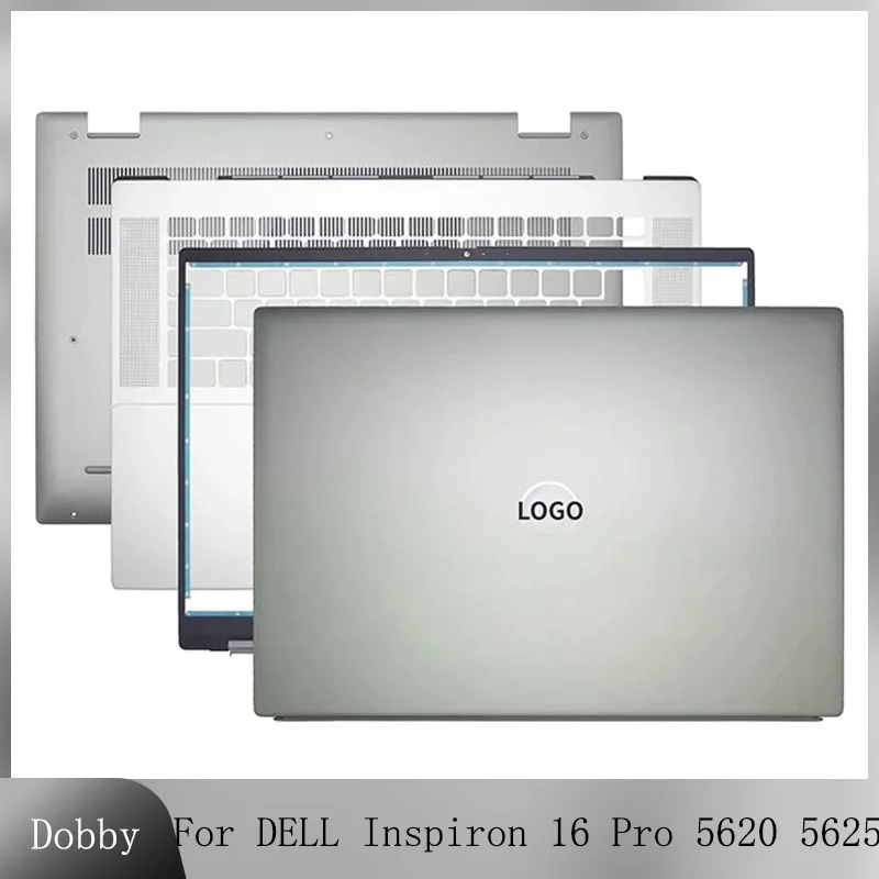 

For DELL Inspiron 16Pro 5620 5625 Laptop LCD Back Cover Top Lid/Front Bezel/Palmrest/Bottom Base Case Replacement 0FDN37 Silver