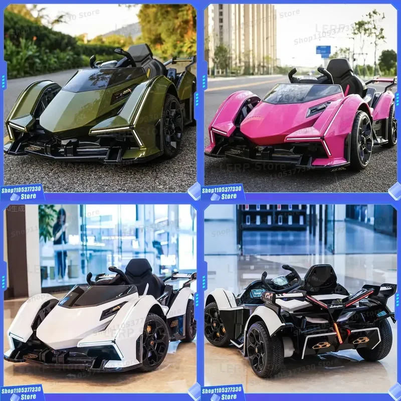 Electric Ride On Car For Kids Plastic Battery Powered Toy Vehicle Outdoor Model Design With Wheel Hub Power Baby Gift Item