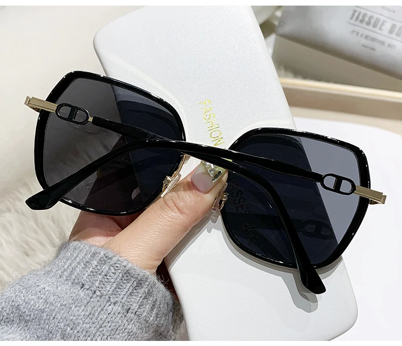 Neuer Stil mit großem Rahmen, Flash-Straßenfoto, Outdoor-Modetrend, große Rahmen-Sonnenbrille, Anti-UV-Sonnenbrille – Detail 7