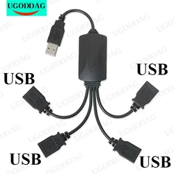 1 Male To 4 Female USB HUB Splitter extend cable USB 2.0 Extension Line Data Cable Power Adapter Socket Converter USB 2.0 Cable