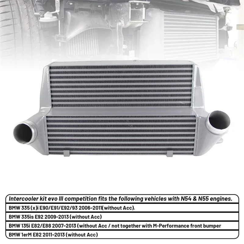 Brand New Intercooler for EVO3 BMW 335i E90/E91/E92/93 2006+ 335is E92 135i E82/E88 1erM E82 N54&N55 Engine