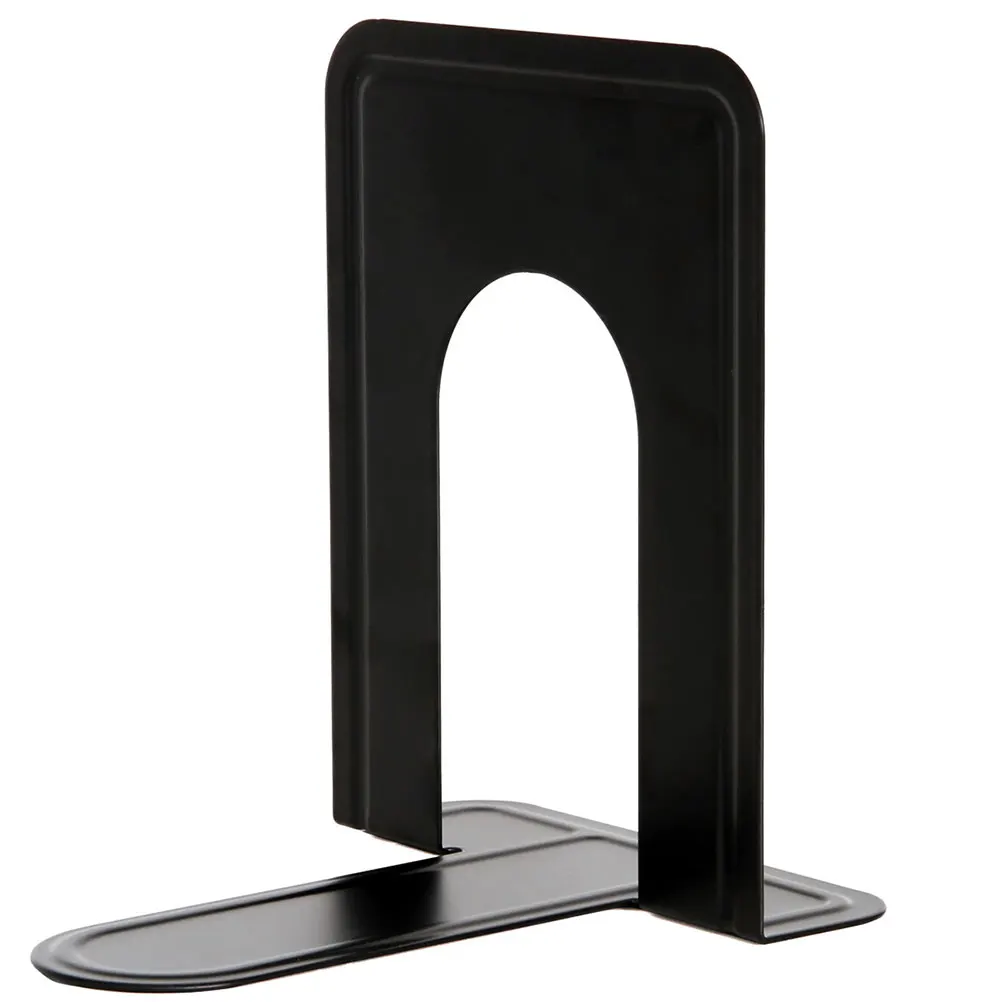 

2 Pcs Bookends for Heavy Books Metal Sturdy Holders Office Organiser Modern Bookshelf