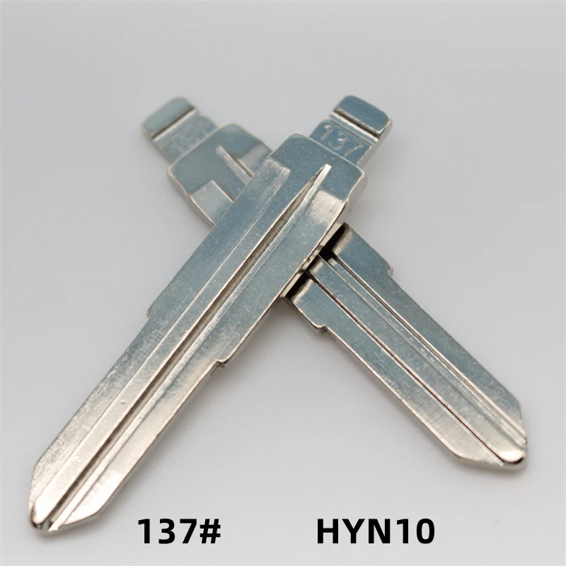 OEM 30Pcs 137# HYN10 Metal Blank Uncut Remote Key Blade For Ssangyong For Keydiy KD Xhorse VVDI JMD