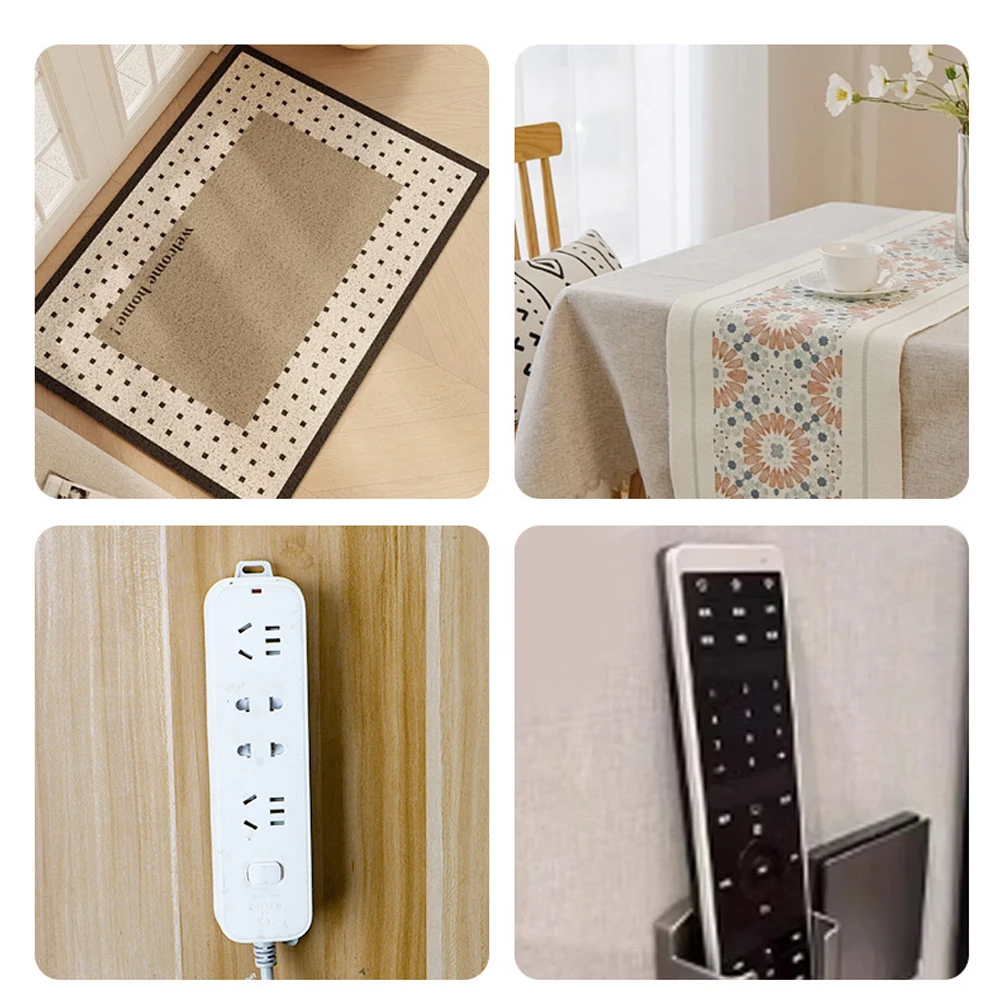 Hook And Loop Fastener Tape Strong Adhesive Fixed Household Accessories Carpet Router Socket Bracket Waterproof Self-Adhesive