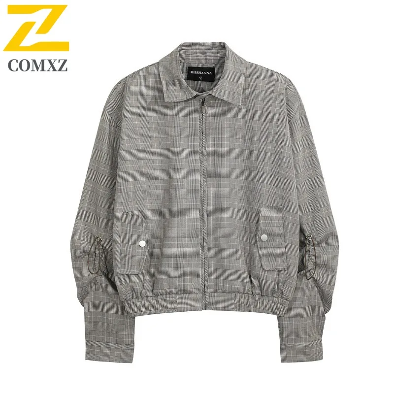 

COMXZ Мужские куртки Минималистичный дизайн Повседневная прогулка Новый корейский стиль Офисная университетская куртка Weekend Stroll Удобное пальто