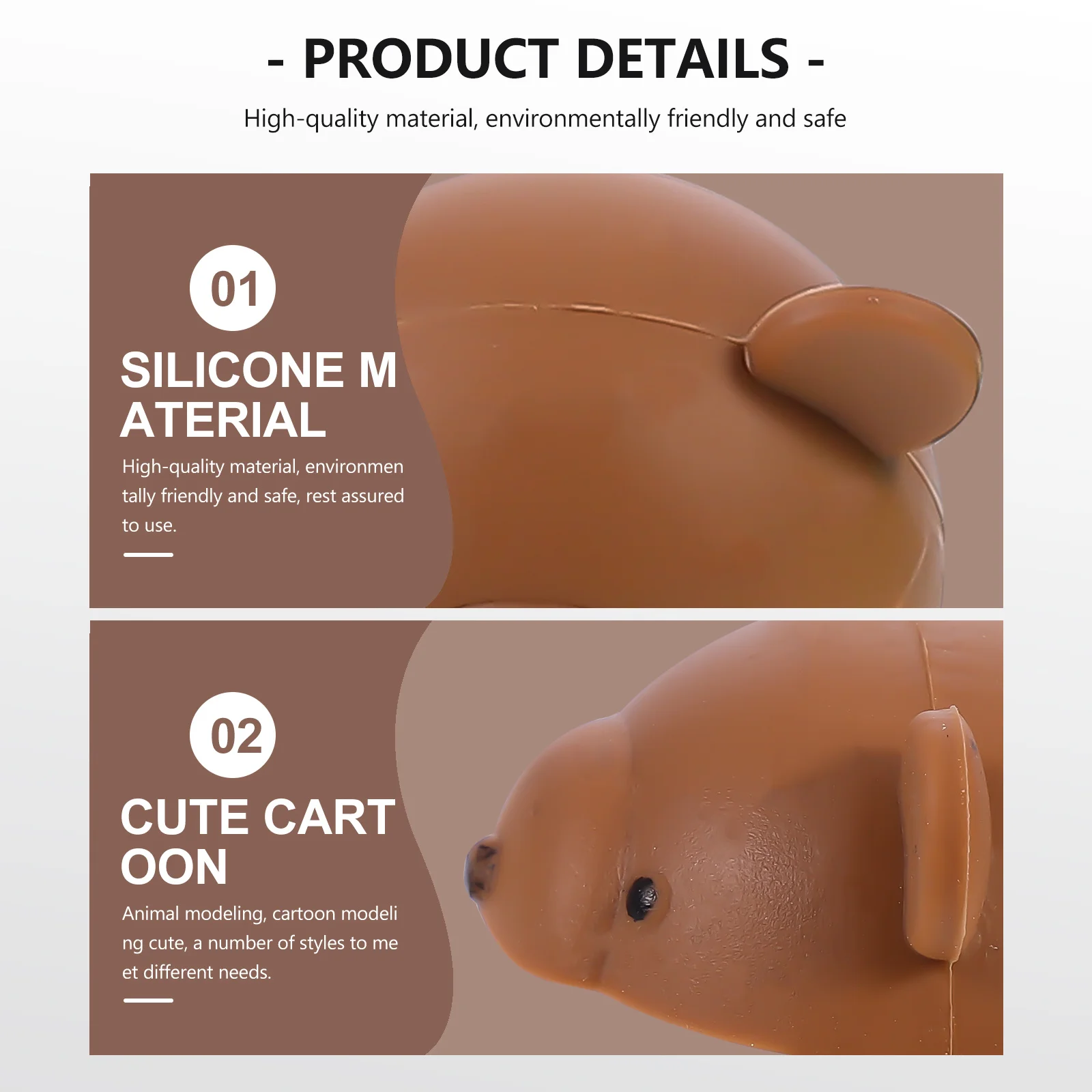 

1Set Animal Shape Silicone Corner Cushion Guards Durable Strong Adhesive Corner Protectors for Desk Table Bed Furniture