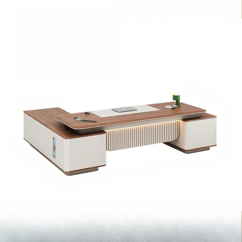 

Новый блистерный стол, комбинация стола и стула для босса, простой современный офисный стул для лидерства, платформа для президента