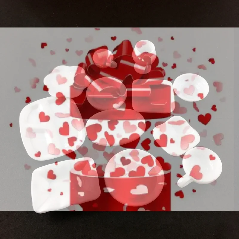 

【BS】Набор из 12 миниатюрных белых игрушек для кухни: чашки, тарелки, посуда, аксессуары для симуляции, игрушки для ролевых игр DIY