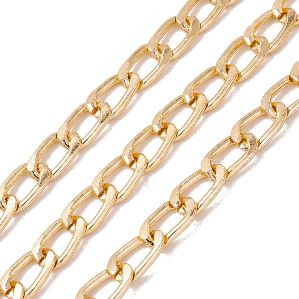 

about 30m/roll Oval Aluminum Curb Chains Unwelded Chains for jewelry making DIY Keychains Bags necklace accessories 13.5x8x2mm