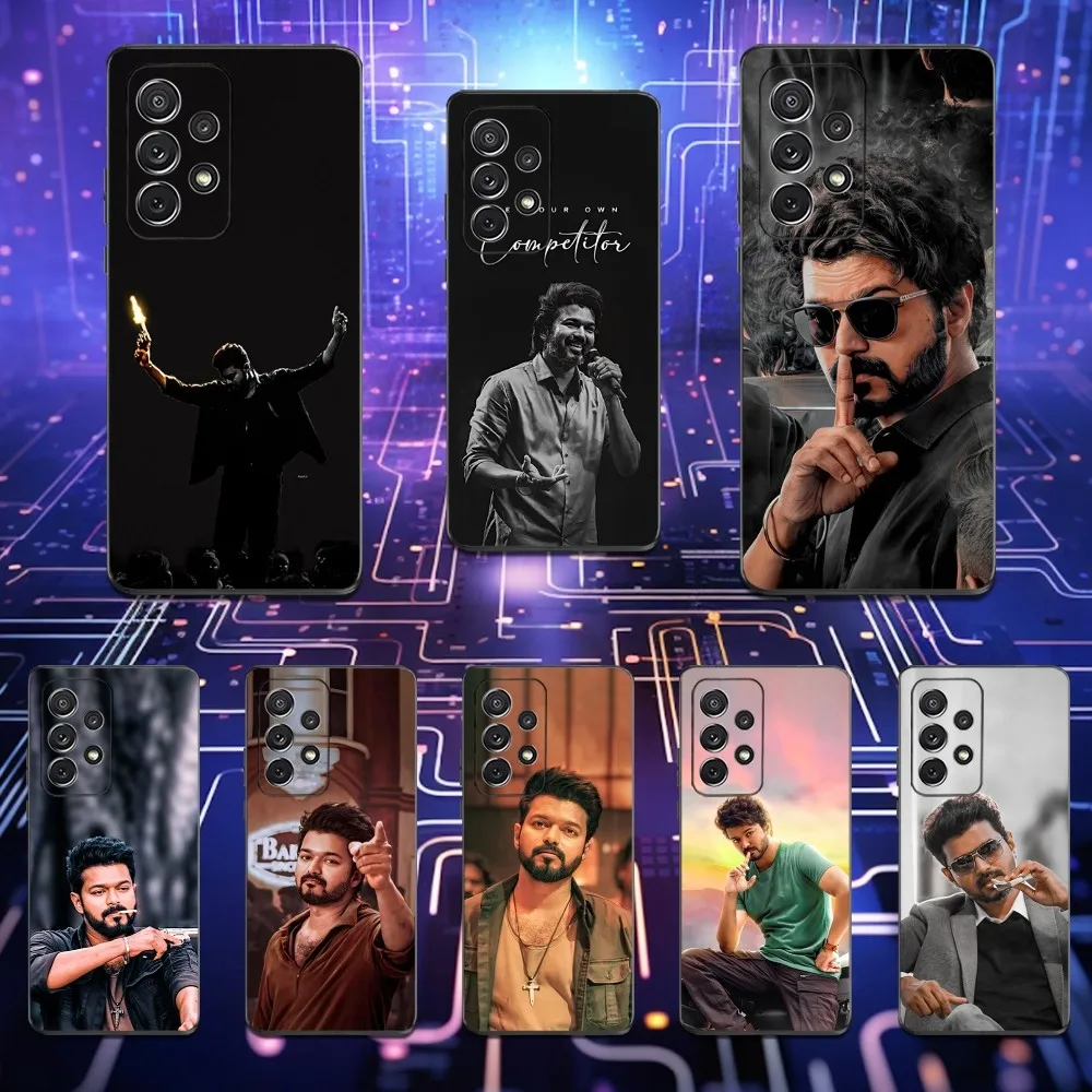 

Actor T-Thalapathy V-Vijay Phone Case For Samsung S25,S24,S23,S22,S21,S20,S10,Ultra,Plus,Lite,FE,Soft Silicone Black Cover