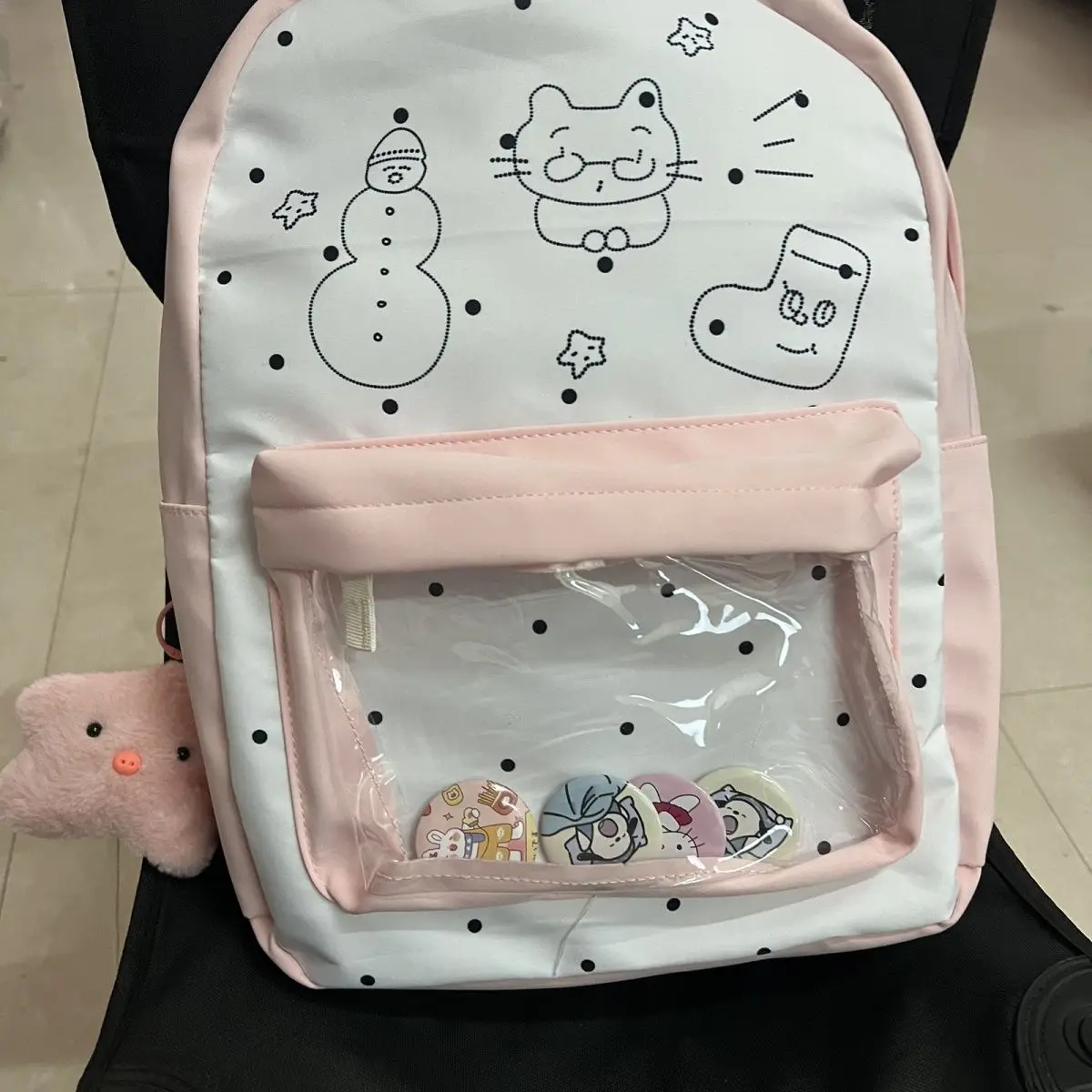 

Kawaii Ita Bag Packpack Прозрачный карманный рюкзак большой вместимости Женская сумка Милый женский рюкзак Itabag Сумки для женщин