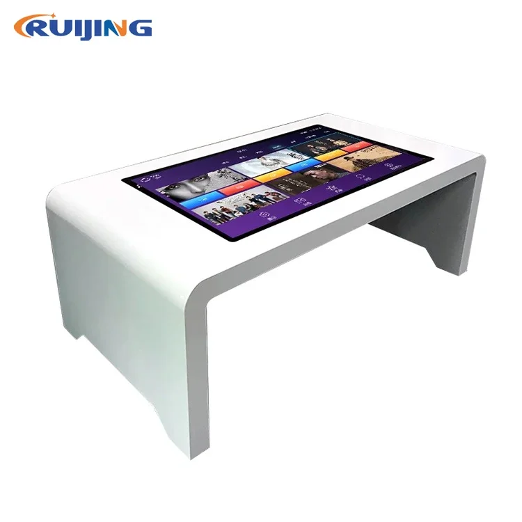 New Custom Intelligent Split Screen 46Inch Screen Floor Stand Inquiry Advertising LCD Kiosk Floorstading Advertising Display