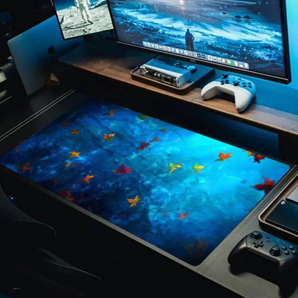 

Falling leaves Mouse Pad Large Computer Accessories Office Game Table Mats Rubber Anti-slip Gaming Keyboard Mousepads Desk Pads