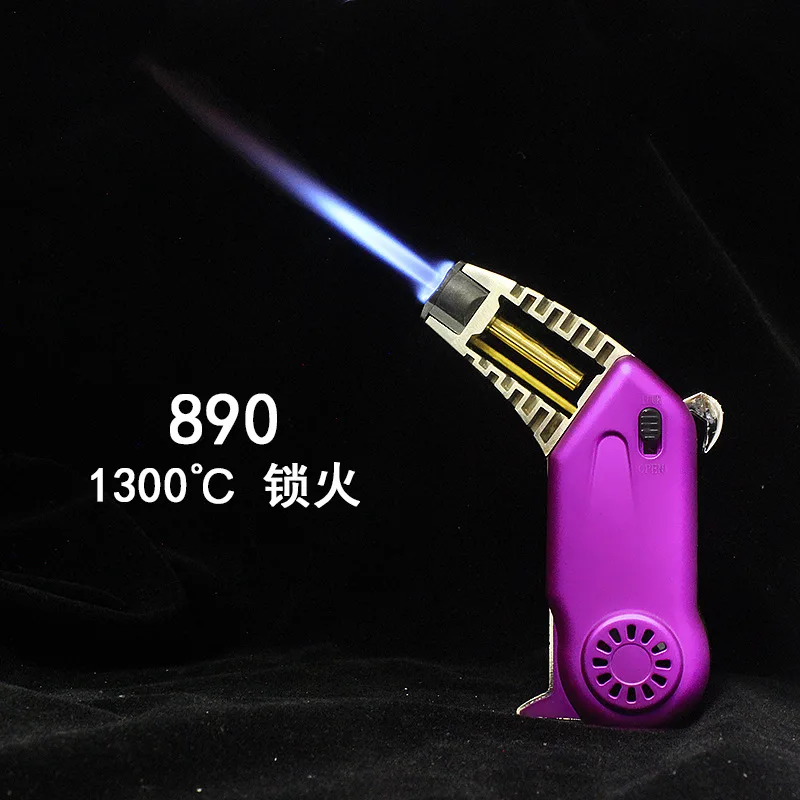 

2026 Spray Welding Air Conditioning Lock Fire Inflatable Direct Punch Welding Spray Lighter Mini torch Gas lighter