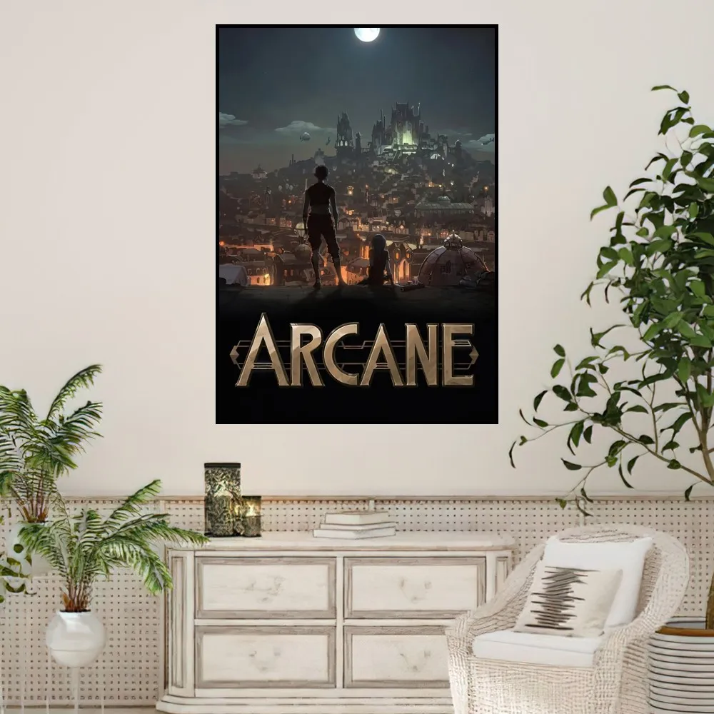 Arcane League of Legends Poster Prints Wall Sticker Painting Bedroom Living Room Decoration Office Home Self Adhesive