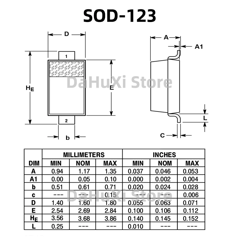 50PCS LBZT52B3V9T1G 72 LBZT52B4V3T1G 82 LBZT52B4V7T1G 92 LBZT52B5V1T1G A2 LBZT52B5V6T1G C2 Zener Diodes SOD-123