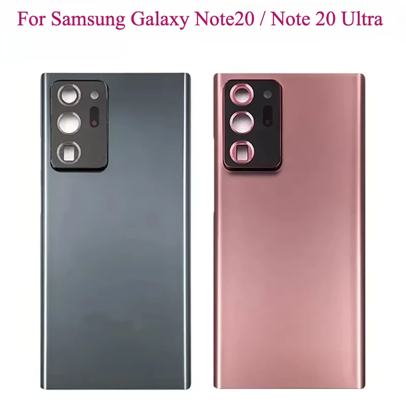 New For Samsung Galaxy Note20 / Note 20 Ultra N980 Battery Back Cover Glass Panel Rear Door Glass Housing Case Adhesive Replace image 4