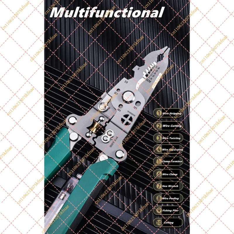 Wire Stripper Cutter - Kit di Attrezzi Professionali per Elettricisti:
