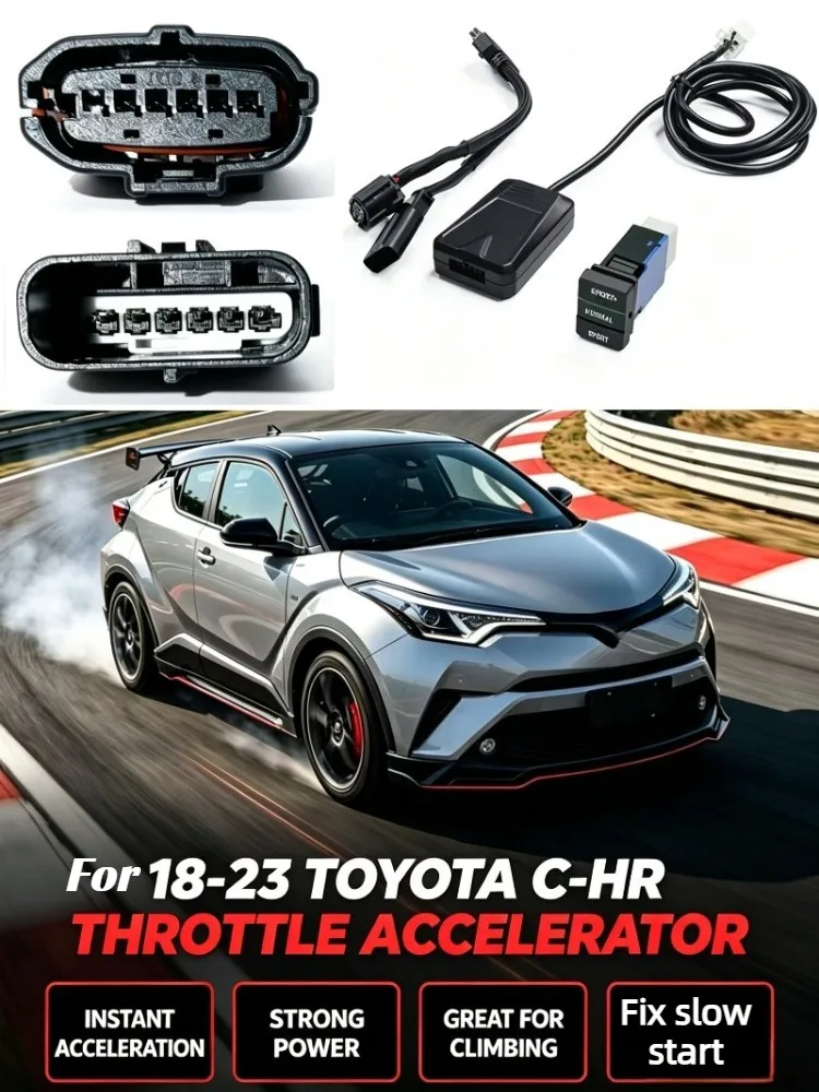 Electronic Throttle Controller Launch Acceleration Booster For  18-23 Toyota C-HR Resolves Acceleration lag When Starting.