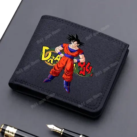 Dragon Ball Z Super Hopfällbar Handväska Anime Goku Korta Plånböcker Söt Canvas Korthållare Myntfodral Roliga Födelsedagspresenter 8 best sales Cartera Dragon Ball - №8