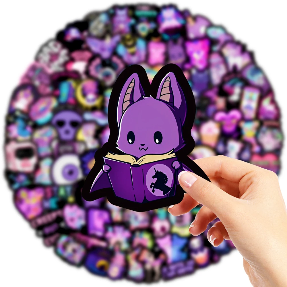 

10/30/50/100pcs Kawaii Gothic Cartoon Stickers Skull Cute Halloween Aesthetic Sticker Diary Scrapbook Tablet Water Bottle Decals