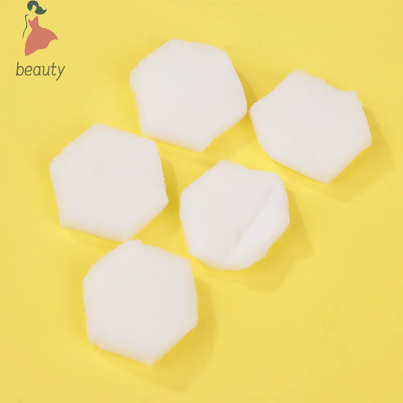 80 stücke Nail art Gel Polnisch Maniküre Werkzeuge Malerei Entfernen Nagellack Hexagon Nagel Schwämme Puffer Dateien Ändern Farbe