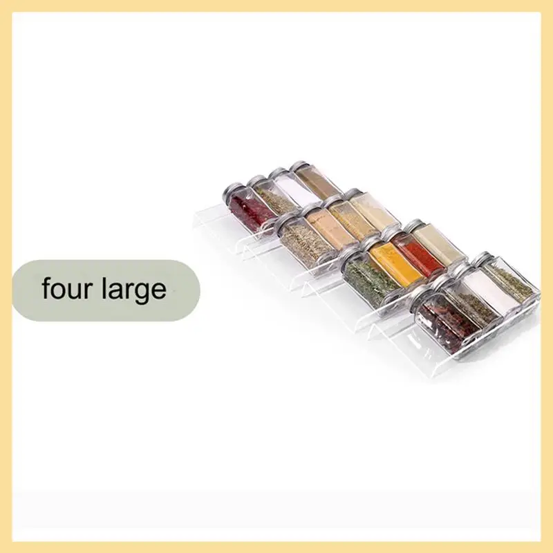 

GOOD-8Pcs Clear Acrylic Spice Drawer Organizer,Seasoning Jars Drawers Insert,Kitchen Spice Rack Tray For Drawer Durable