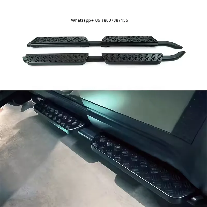

Car Modification Accessories Vintage Pedal Alloy Aluminum Fixed Side Step forLand Rover Defender 110 2020