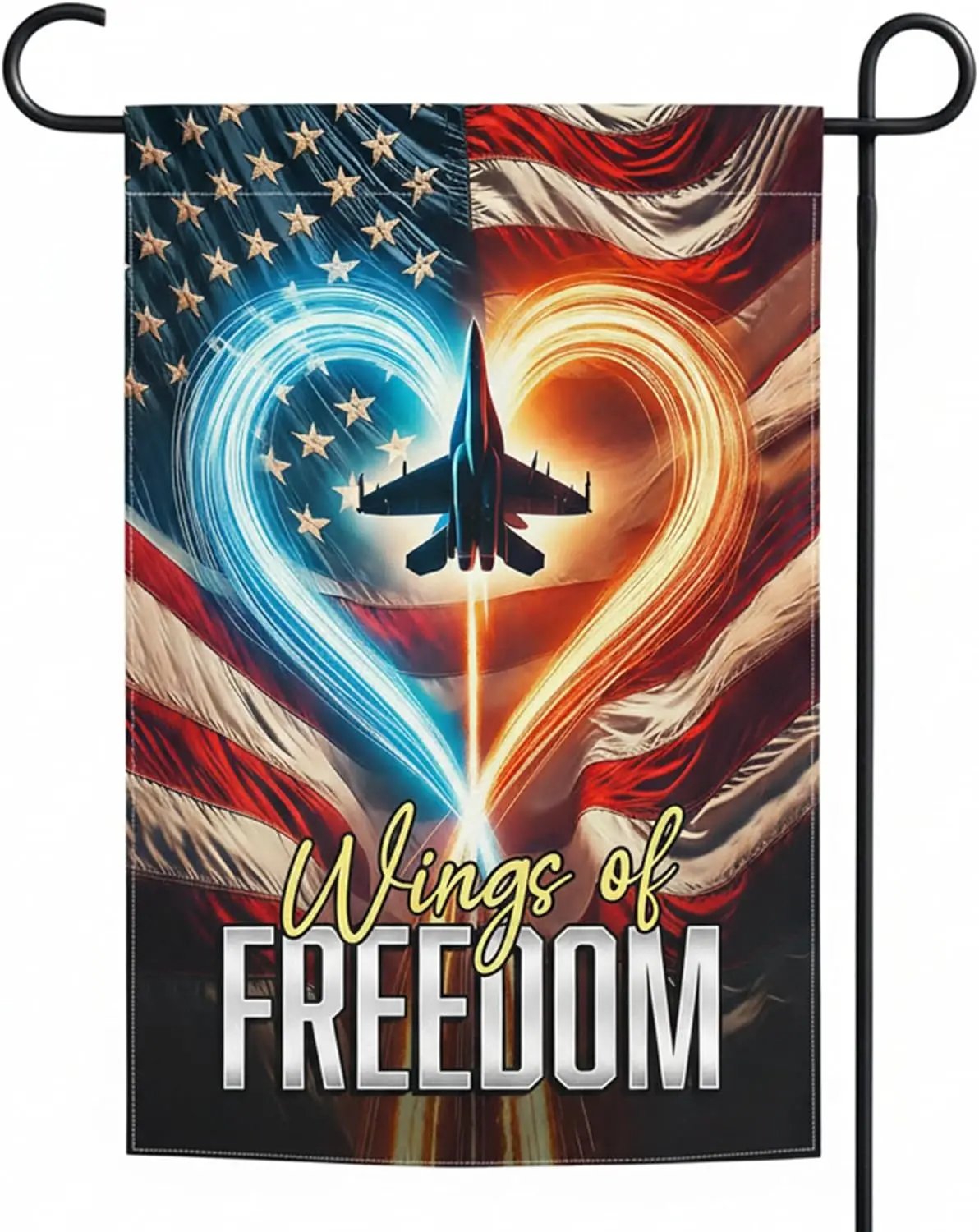 Air Force Garden Flag 12x18 Inch - Double Sided US Military Jet 