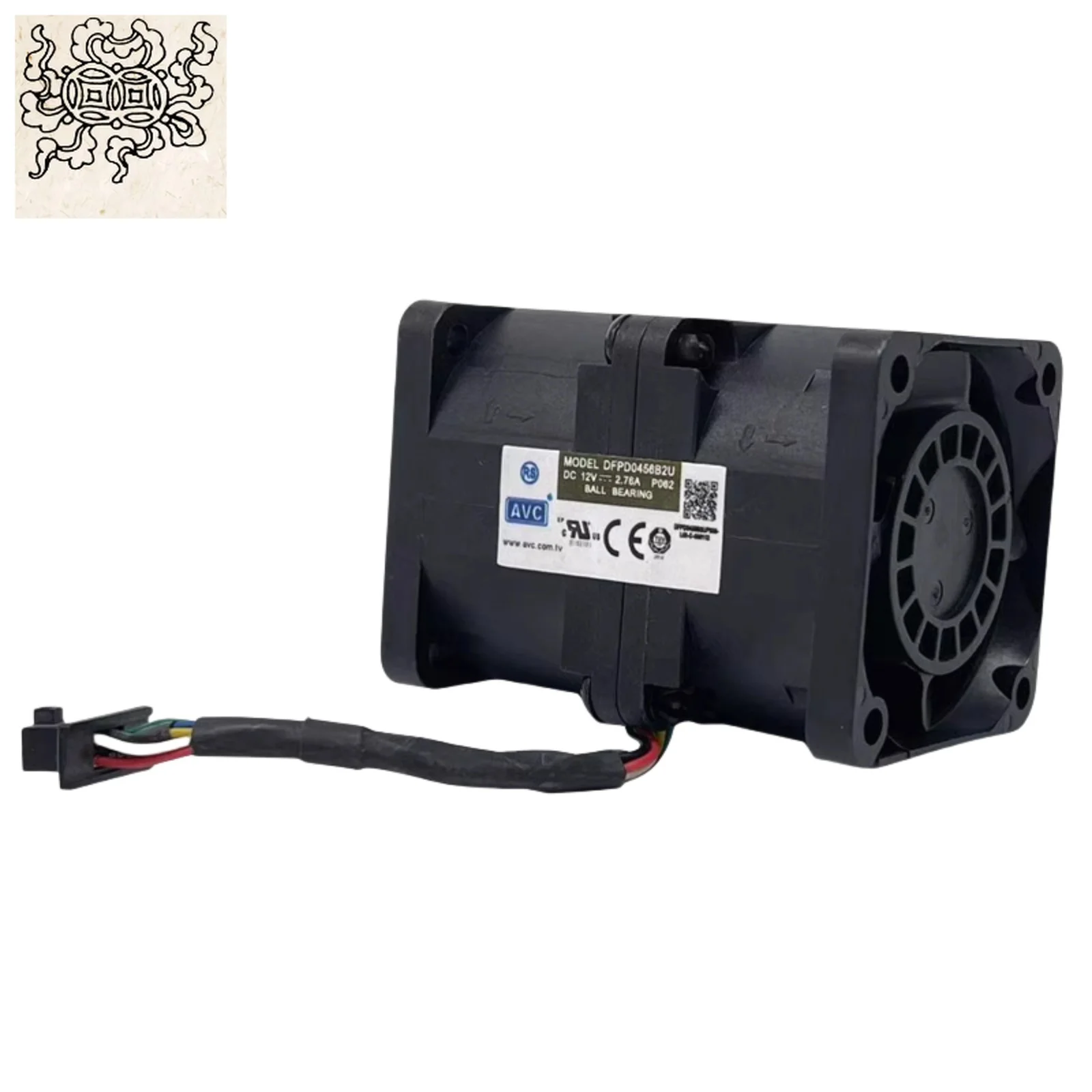 

Jinlingge для осевого серверного вентилятора DFPD0456B2U 12 В 23000 об/мин | Вентилятор с двойным шарикоподшипником 40x40x56 мм | Высокостатическое охлаждение под давлением 1U