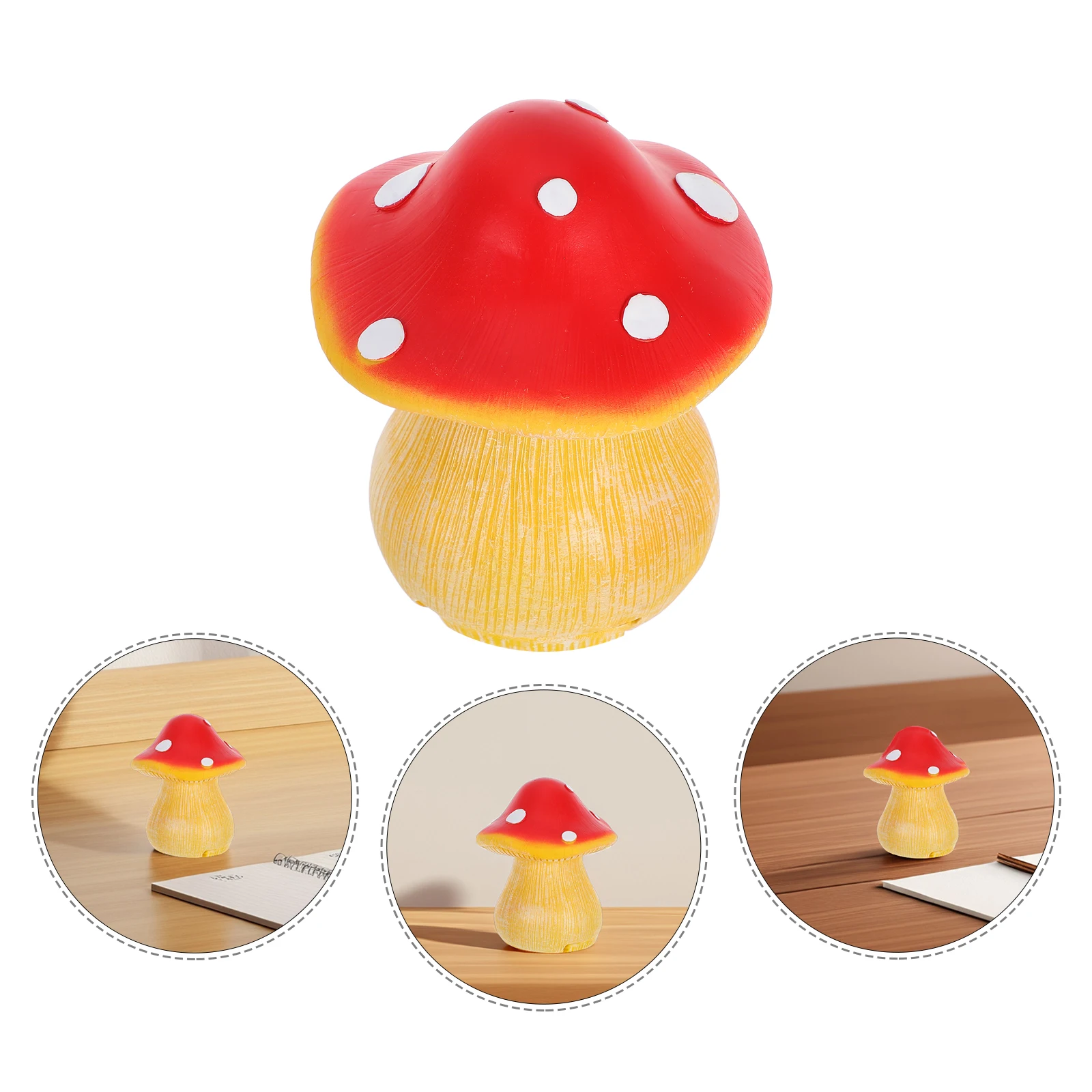 Mushroom Key Hidden Holder Realistic Aesthetic Storage Cute Decor Statue Container Durability Versatility Money