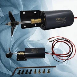 Elica subacquea QX-motor 545 Motore a spazzole utilizza 20A ESC per barca d'anatra con telecomando per rimorchiatore di nidificazione senza pilota