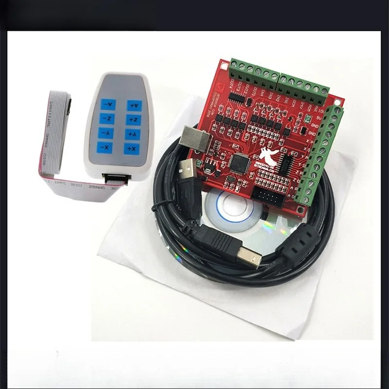 100Khz breakout board 4-axis USB interface controller Flying carving card main board with handwheel