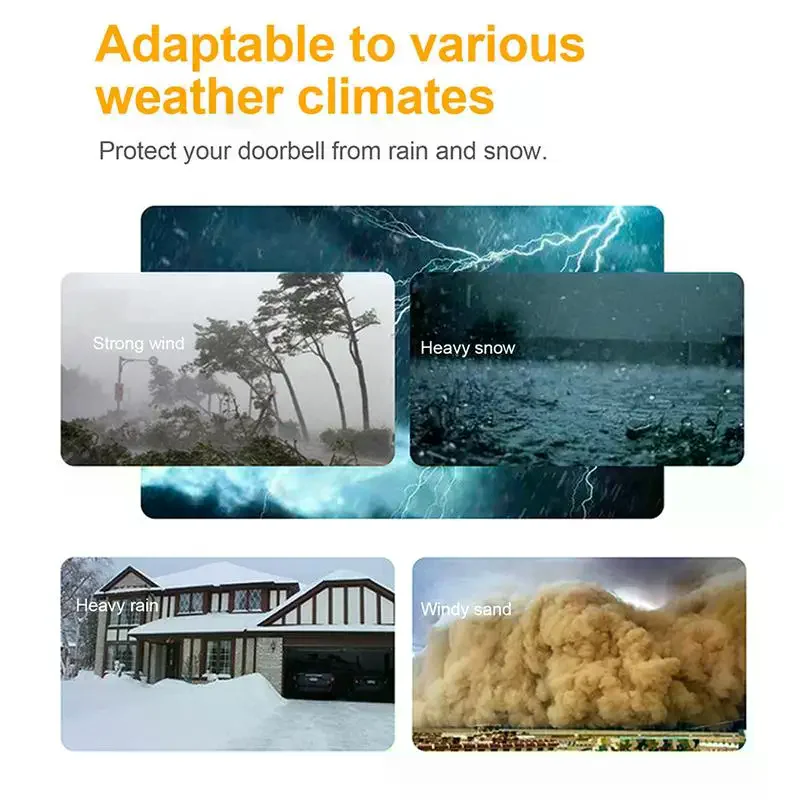 Waterproof Guard Cover Rainproof Case Plastic Rain Protector Outdoor Wireless Doorbell Cover