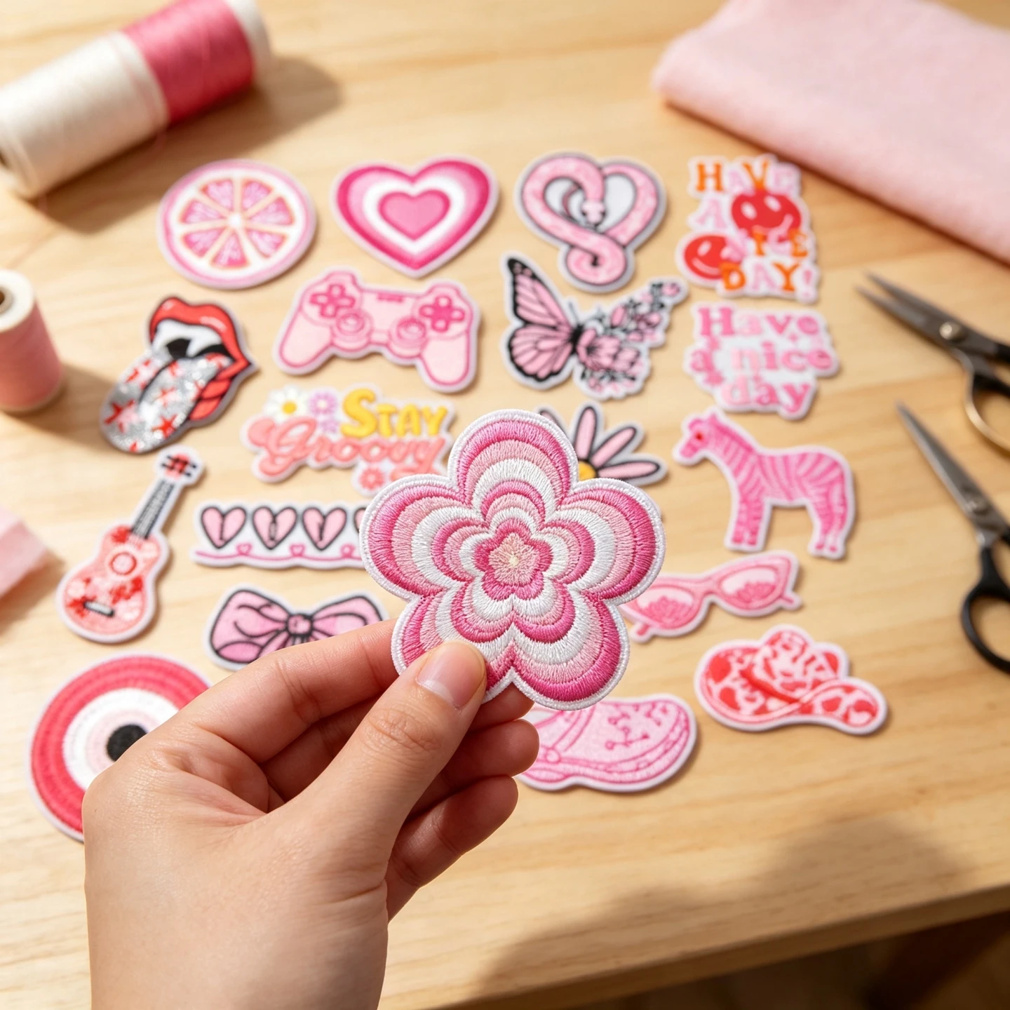 patch-de-tecido-bordado-cool-morning-pink-python-etiqueta-bordada-para-chapeu-de-jeans-patch-decorativo-para-bolsa-com-laco