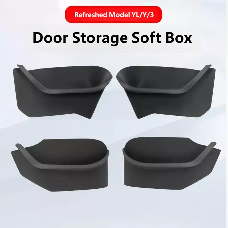 For ‌Refreshed Tesla Model YL/Y/3 2025 2026 Door Side Storage Box Front Rear All-Inclusive Organizer Modification Accessories