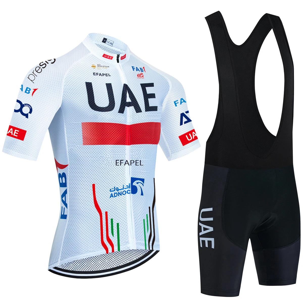2026 Nieuwe WIT Wielertrui VAE Team Bike Jersey Shorts 10 Kleur Mannen Vrouwen sneldrogende Ropa Ciclismo Pro Fiets T-shirt kleding