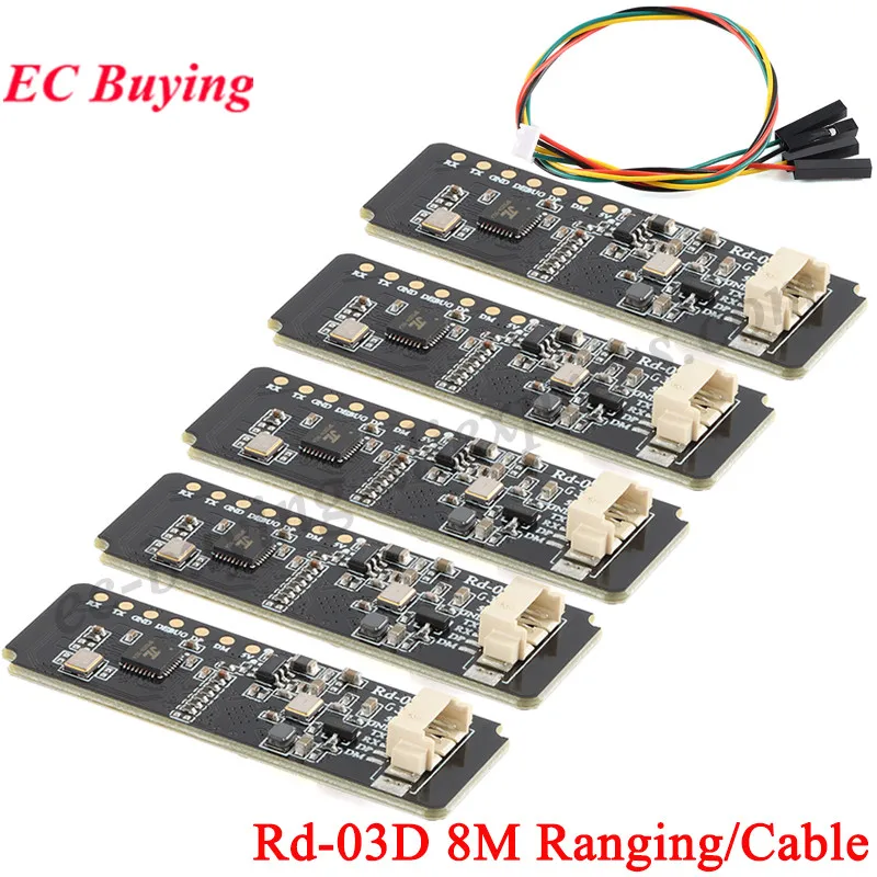 5Pcs/1pc Rd-03D 24G Multi-target Human Motion Trajectory Positioning Localization Tracking Radar Sensor Module PCB Antenna