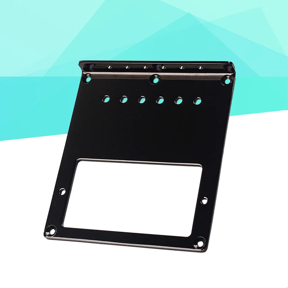 

Electric Guitar Bridge Plate Steel Black 102mm Top-Loading Style Full-Size Humbucker Pickup Cutout 6 Adjustable String Points