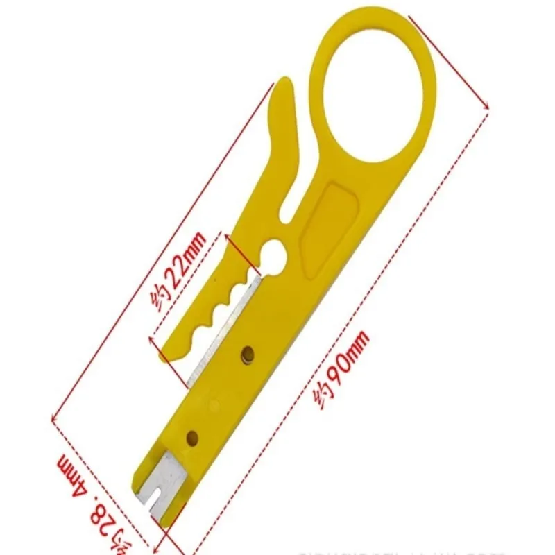 New Mini Portable Wire Stripper Cutter Impact Punch Down Tool Blade for Network Wire Cable Line Tool Wire Stripper Knife