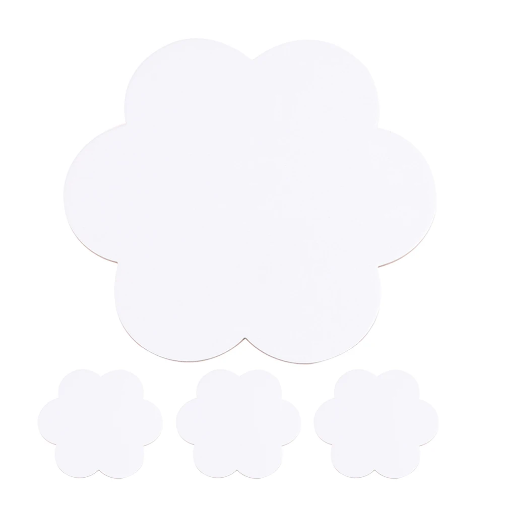

4 Pcs Heart-shaped Oil Painting Board Supplies Cotton Paper Mini Blank Canvases Panel