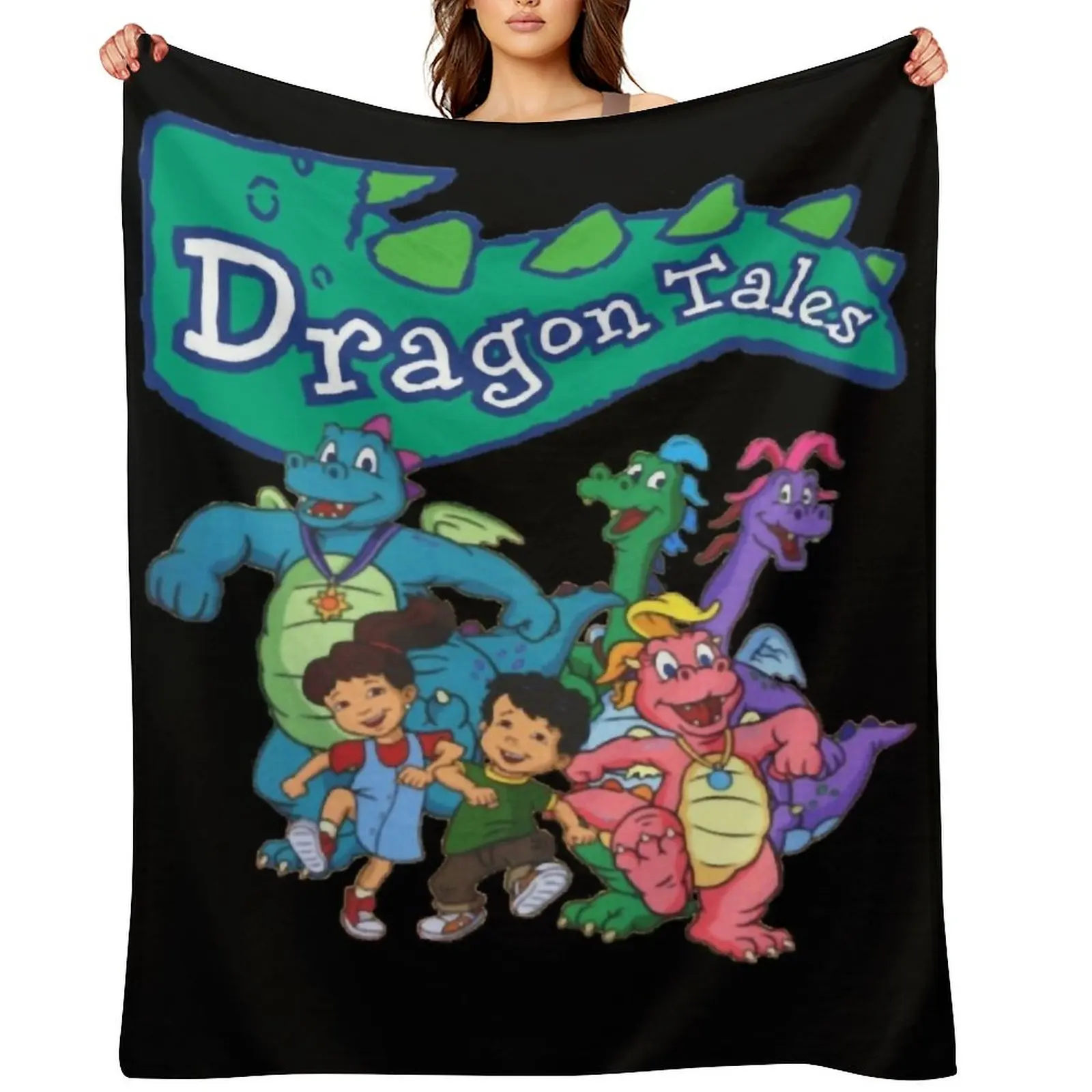 

Dragon Tales Graphic Classic Throw Blanket Large cosplay anime Decoratives Luxury Throw Blankets