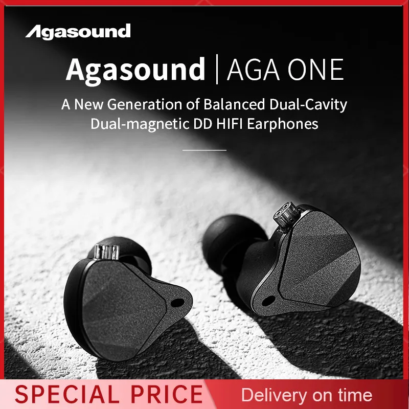 سماعات أذن Agasound AGA ONE المتوازنة DCD المغناطيسية DD HIFI داخل الأذن سماعات رأس سلكية مريحة لارتداء سماعات الرأس