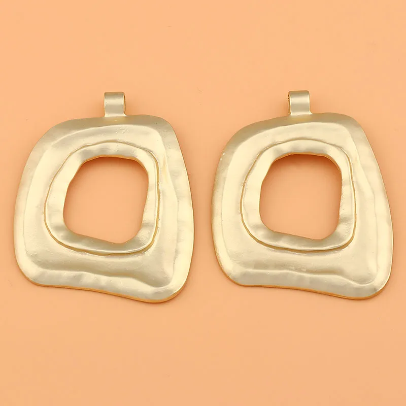 1 x Matt Gold Bohemia Large Irregular Charms Pendant for Handmade Necklace Jewellery Making Accessories
